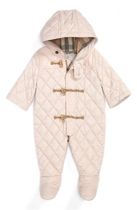 burberry baby girl snowsuit|calvin klein baby snowsuit.